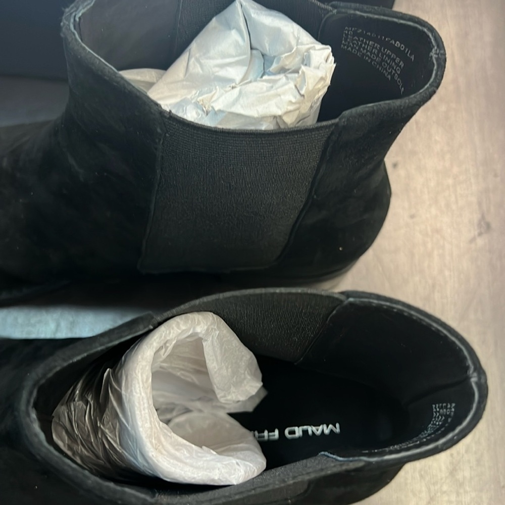 Maud Frizon Leather Boots 40 - Picture 4 of 15